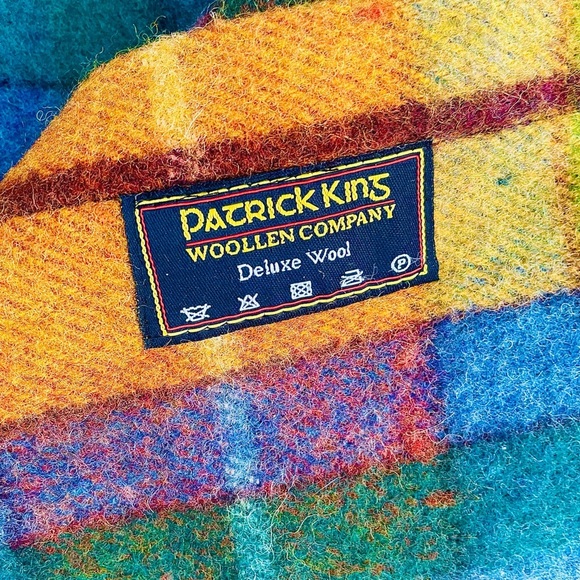 Patrick King Woollen Company Deluxe Wool Fringe Multicolor Scarf - Picture 4 of 8